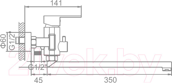 Изображение товара Смеситель Ledeme L72216