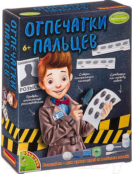 Изображение товара Набор для опытов Bondibon Отпечатки пальцев / ВВ3182