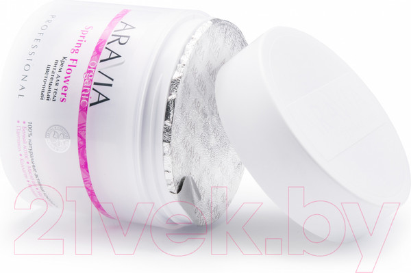 Изображение товара Крем для тела Aravia Organic Spring Flowers питательный цветочный (300мл)