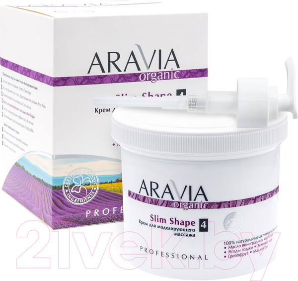 Изображение товара Крем антицеллюлитный Aravia Organic Slim Shape (550мл)
