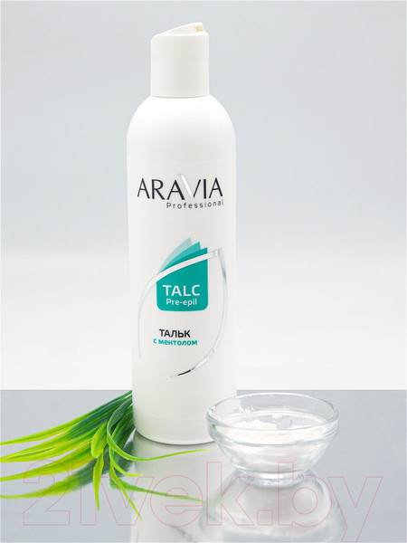 Изображение товара Тальк перед депиляцией Aravia Professional с ментолом (300мл)