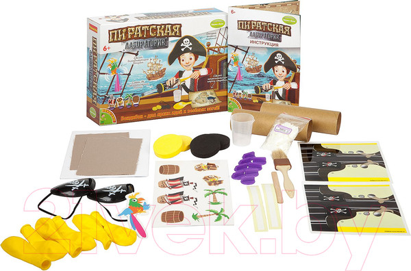 Изображение товара Набор для опытов Bondibon Французские опыты. Лаборатория пиратов / ВВ2019