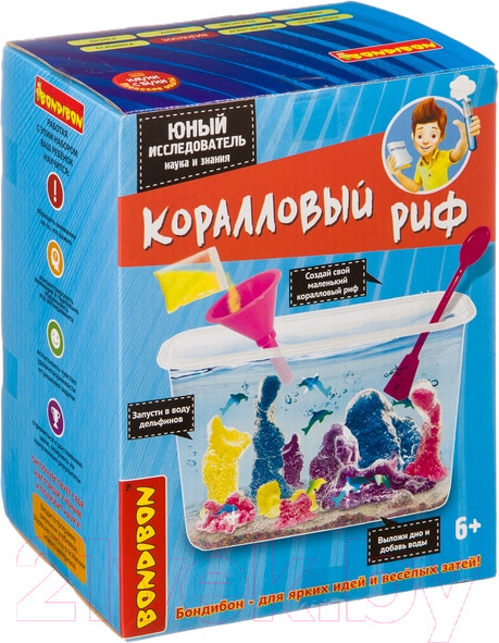 Изображение товара Набор для опытов Bondibon Коралловый риф. Юный исследователь / ВВ4145