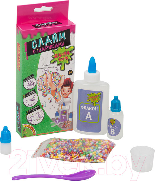 Изображение товара Набор для создания слайма Bondibon Слайм с шариками / ВВ3779