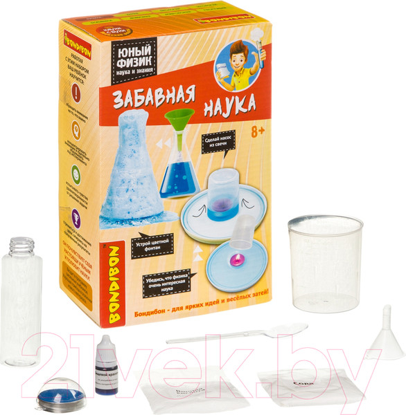 Изображение товара Набор для опытов Bondibon Забавная наука. Юный физик / ВВ4149