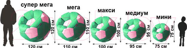 Изображение товара Бескаркасное кресло Flagman Мяч Стандарт М1.3-34 (Милан)