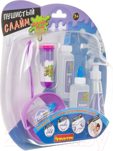 Изображение товара Набор для создания слайма Bondibon Пушистый слайм / ВВ3772