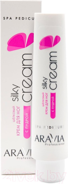Изображение товара Крем для ног Aravia Professional Silky Cream шелковый с пудрой (100мл)