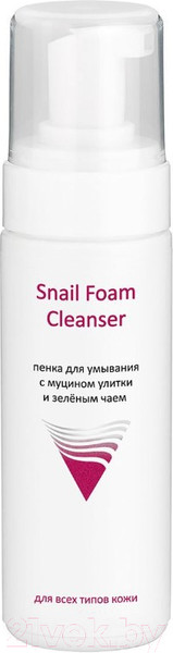 Изображение товара Пенка для умывания Aravia Professional Snail Foam с муцином улитки и зеленым чаем (160мл)