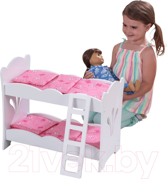 Изображение товара Аксессуар для куклы KidKraft Двухъярусная кроватка-колыбель / 60130-KE