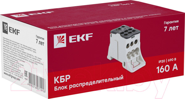 Изображение товара Распределительный блок на DIN-рейку EKF PLC-KBR160