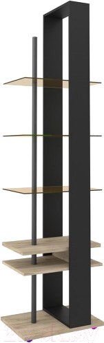 Изображение товара Стеллаж Глазов Oslo 25 (дуб серый Craft/черный)