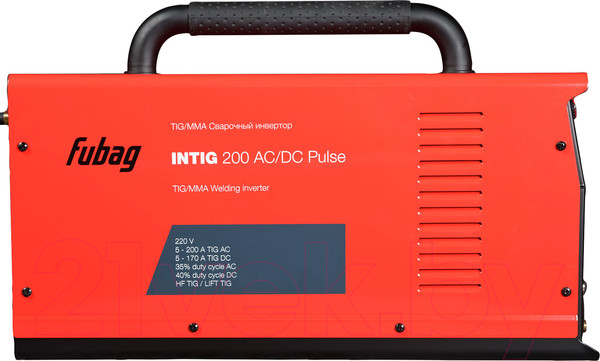Изображение товара Инвертор сварочный Fubag INTIG 200 AC/DC Pulse / 31412.1 (с горелкой)