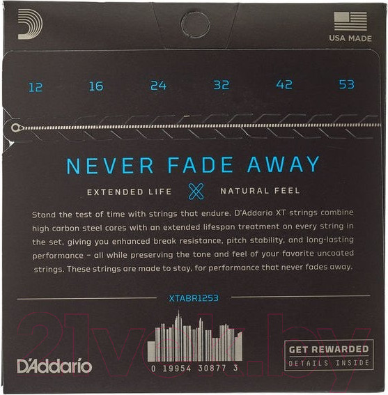 Изображение товара Струны для акустической гитары D'Addario XTABR1253