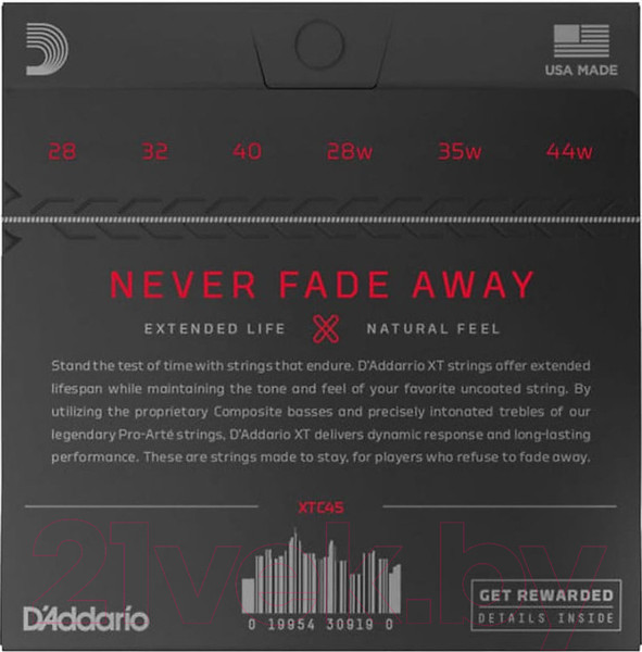 Струны для классической гитары D'Addario XTC45 — фото 6