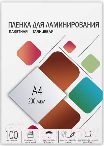 Изображение товара Пленка для ламинирования Гелеос LPA4-200 216x303 200мик