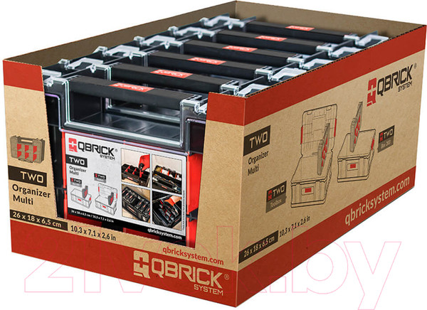 Изображение товара Ящик для инструментов QBrick System Two Organizer Multi / ORGQMULTICZAPG002 (черный)