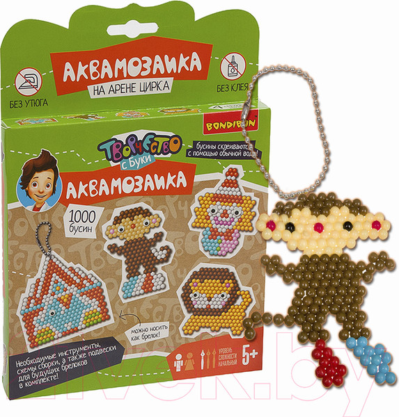 Изображение товара Развивающая игра Bondibon Аквамозаика 1000 бусин! На арене цирка / ВВ3406