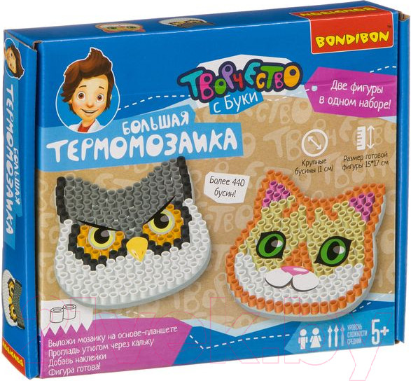 Изображение товара Развивающая игра Bondibon Большая Термомозаика / ВВ3955