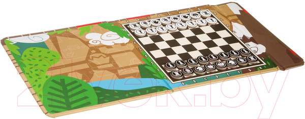 Изображение товара Набор настольных игр Bondibon Шашки и шахматы / ВВ3413