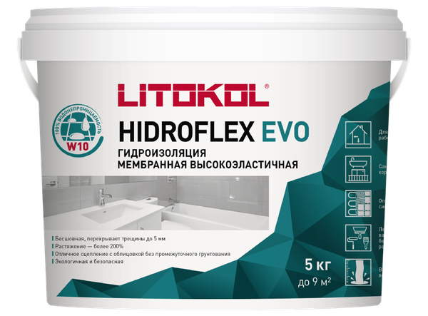 Изображение товара Гидроизоляционная мастика Litokol Hidroflex (5кг)
