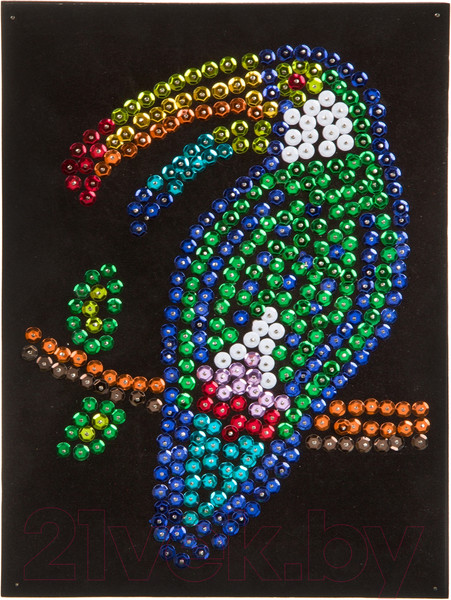 Изображение товара Набор для творчества Bondibon Аппликация пайетками. Тукан / ВВ3815