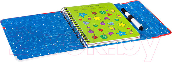 Изображение товара Развивающая книга Bondibon Логистические игры. Новогодняя серия / ВВ2345