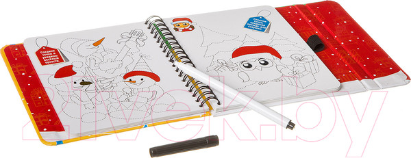 Изображение товара Развивающая книга Bondibon Новогодняя серия. Дорисуй! Уровень сложности средний / ВВ3545