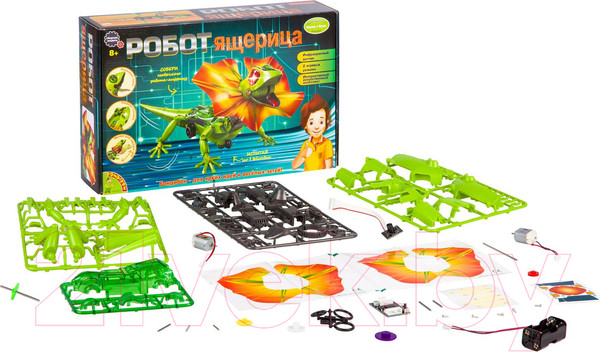 Изображение товара Научная игра Bondibon Французские опыты. Робот-ящерица / ВВ2293