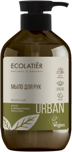 Изображение товара Мыло жидкое Ecolatier Urban алоэ и миндальное молочко (400мл)