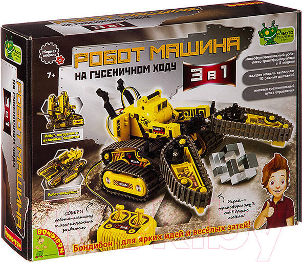 Изображение товара Конструктор управляемый Bondibon Французские опыты. Робот-машина / ВВ3343