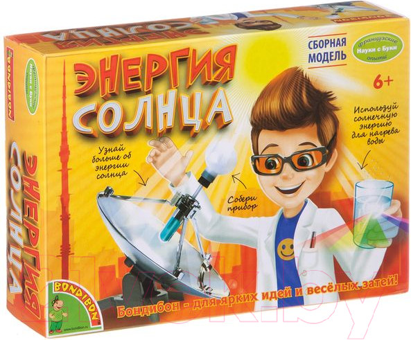 Изображение товара Набор для опытов Bondibon Французские опыты. Энергия солнца / ВВ1677