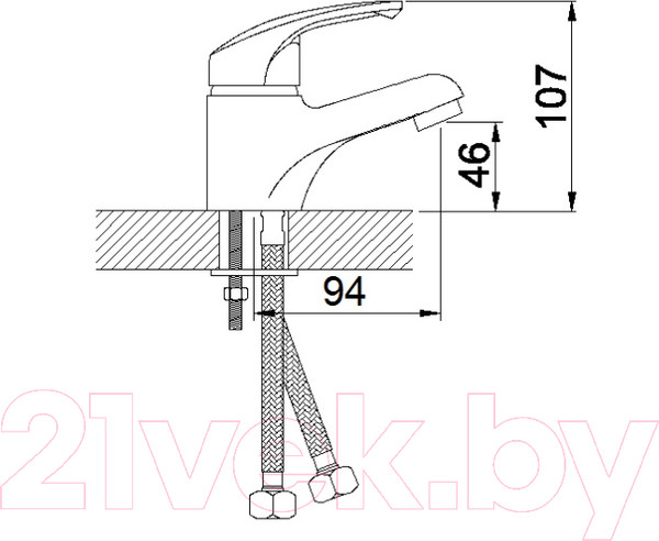 Изображение товара Смеситель Эверест B10-029M