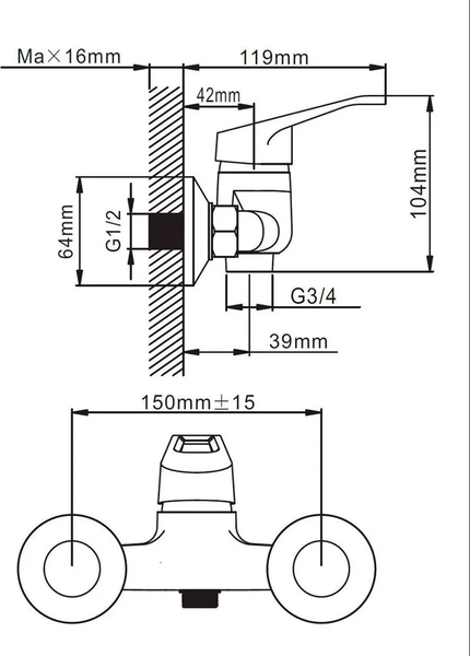 Изображение товара Смеситель Эверест B20-028