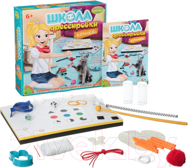 Изображение товара Научная игра Bondibon Французские опыты. Школа дрессировки. Кошки / ВВ1438