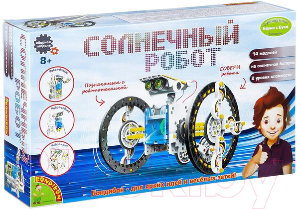 Изображение товара Набор для опытов Bondibon Французские опыты. Солнечный робот / ВВ2289