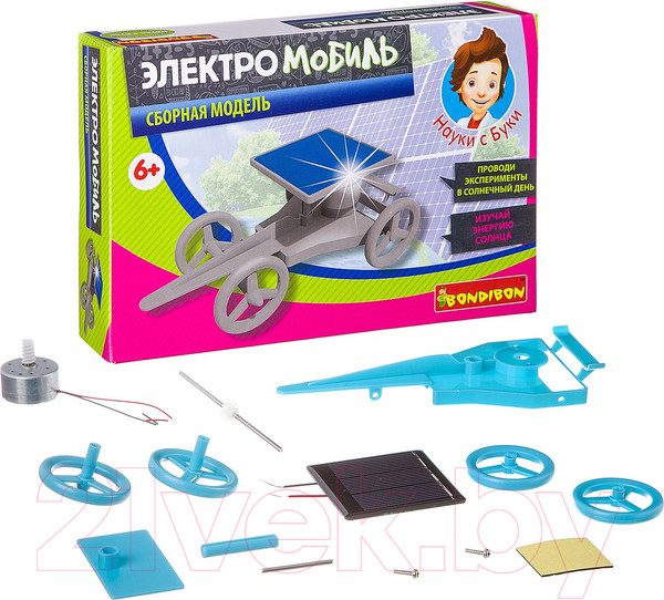 Изображение товара Научная игра Bondibon Французские опыты. Электро мобиль / ВВ2586