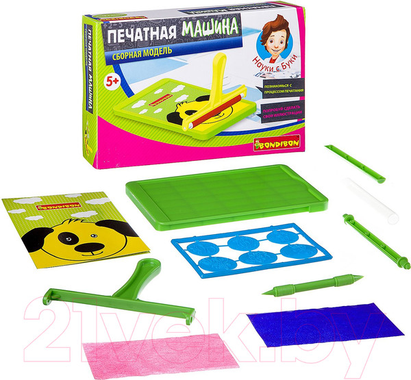 Изображение товара Научная игра Bondibon Французские опыты. Печатная машина / ВВ2591