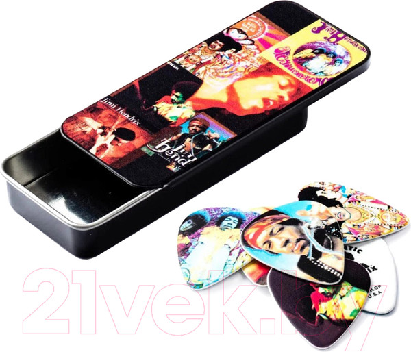 Изображение товара Набор медиаторов Dunlop Manufacturing Jimi Hendrix Frontline JHPT08H