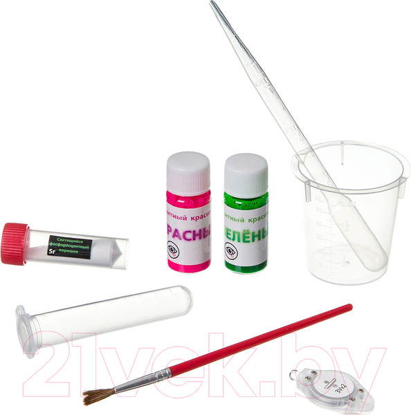 Изображение товара Набор для создания слайма Bondibon Французские опыты. Светящийся слайм и другие чудеса / ВВ3718