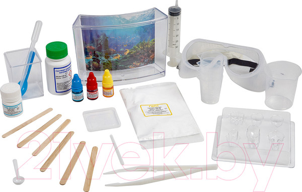 Изображение товара Набор для опытов Bondibon Французские опыты. Химическая лаборатория под водой / ВВ3488