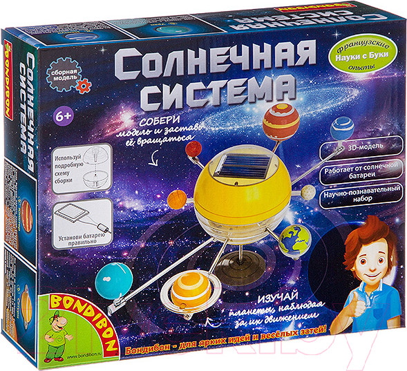 Изображение товара Научная игра Bondibon Французские опыты. Солнечная система / ВВ3059