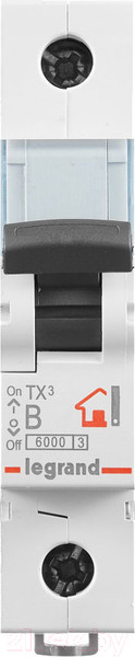 Изображение товара Выключатель автоматический Legrand TX3 1P 32A B 6kA 1M / 403975