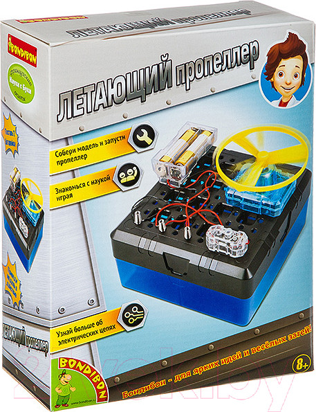 Изображение товара Набор для опытов Bondibon Французские опыты. Летающий пропеллер / ВВ2871