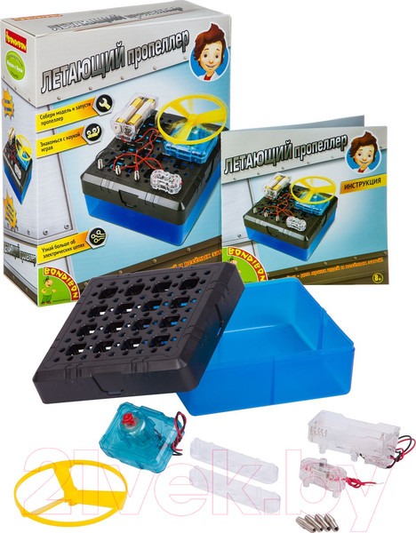Изображение товара Набор для опытов Bondibon Французские опыты. Летающий пропеллер / ВВ2871