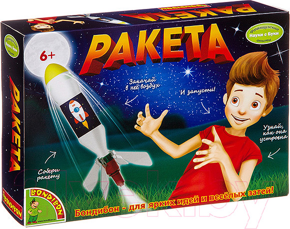 Изображение товара Научная игра Bondibon Французские опыты. Ракета / ВВ3191
