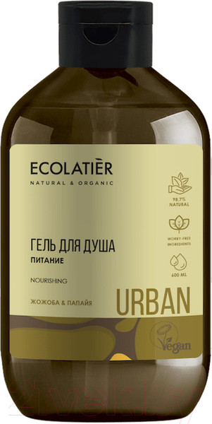 Изображение товара Гель для душа Ecolatier Urban питание жожоба и папайя (600мл)