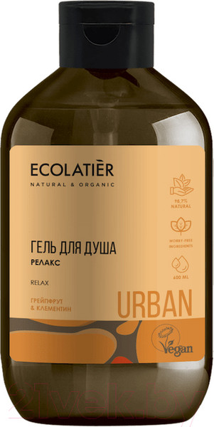 Изображение товара Гель для душа Ecolatier Urban Релакс грейпфрут и клементин (600мл)
