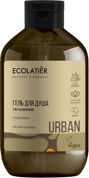 Изображение товара Гель для душа Ecolatier Urban увлажнение аргана и ваниль (600мл)