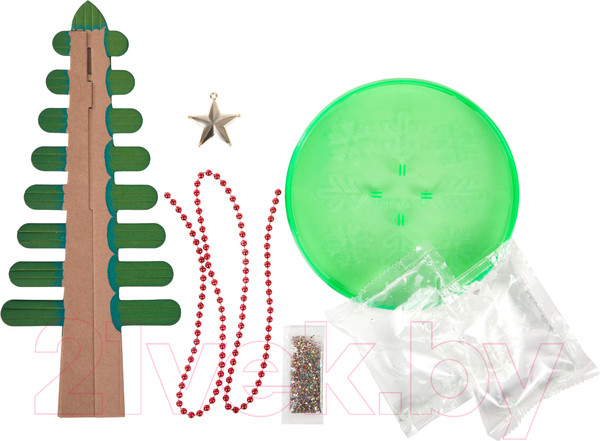 Изображение товара Набор для выращивания кристаллов Bondibon Волшебная Елочка / ВВ2175